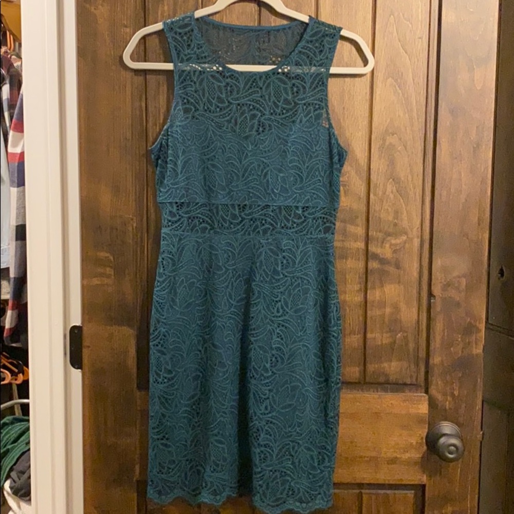 Express Lace Cut Out Dress